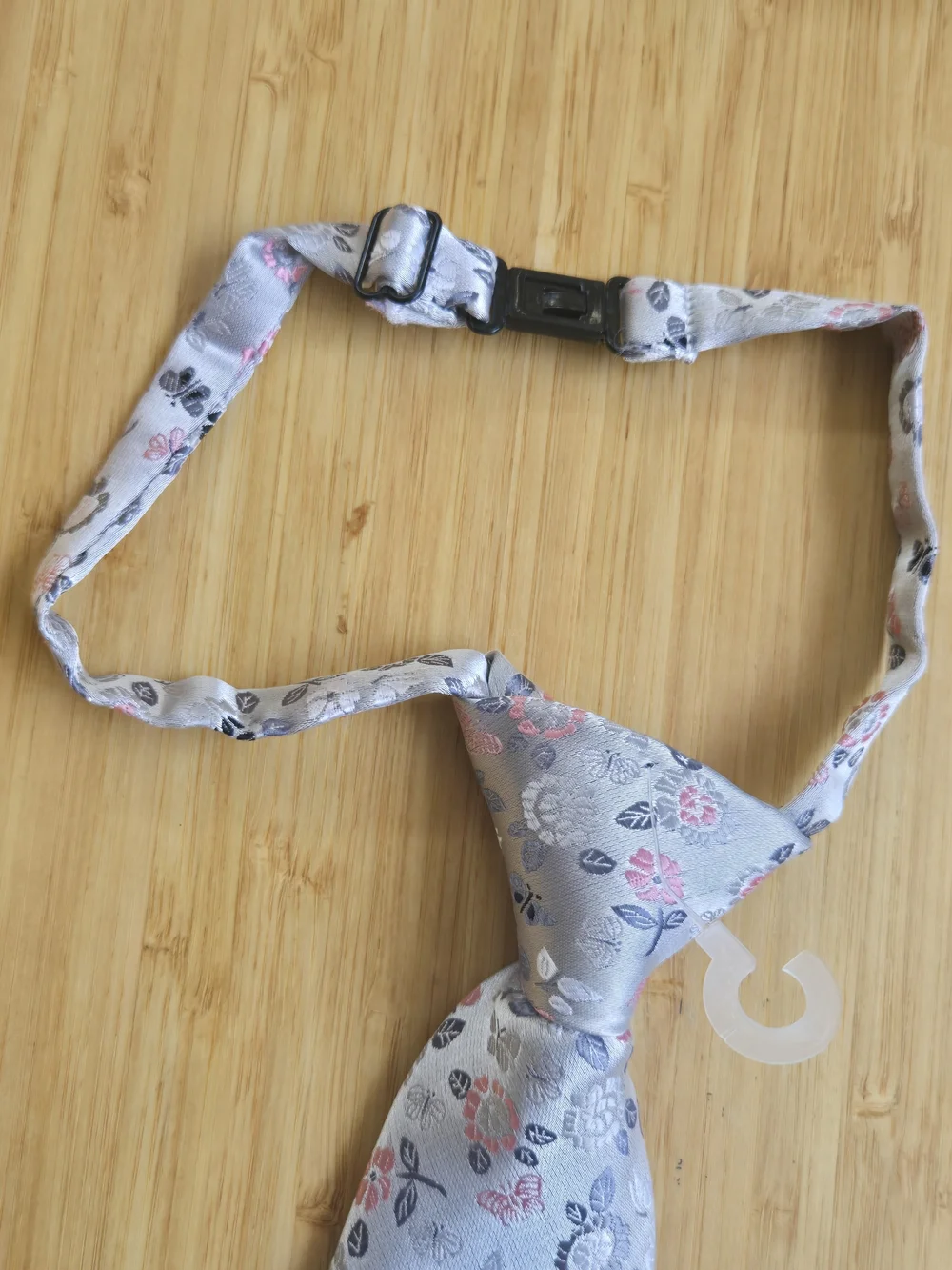 HISDERN Handmade Kids Floral Pre-Tied Neck Tie Easy Snap Closure